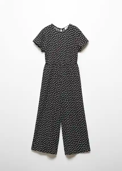 Enterizo Mono Toppi Negro Talla 12 Niñas Mango