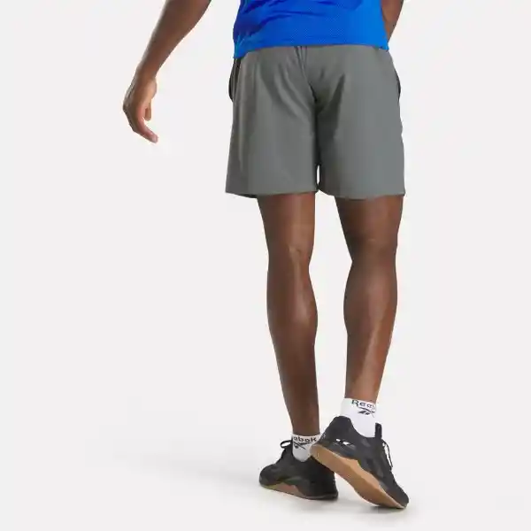 Reebok Pantaloneta Para Entrenamiento Hombre Gris Talla L
