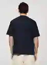 Camiseta Anouk Navy Talla XL Hombre Mango