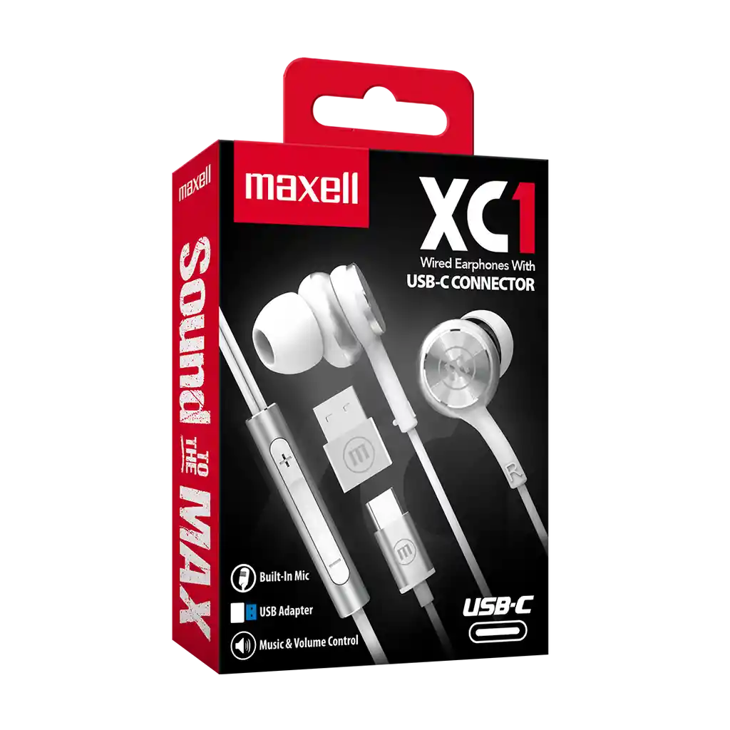 Maxell Audífono Adaptador Usb In Ear EB-XC1