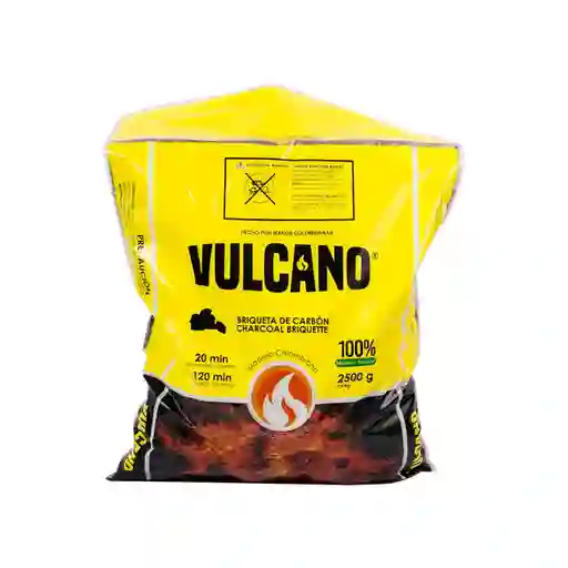 Vulcano Briqueta Carbón Bio