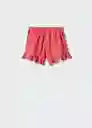 Short Rodas Coral Talla 10 Niñas Mango