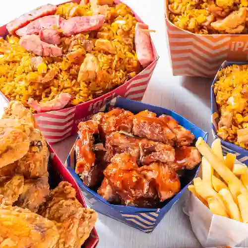 Somos 6 con Pollo Broaster