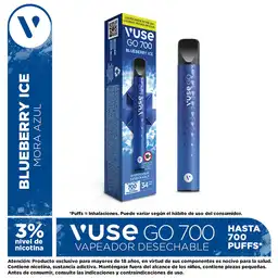 Vuse Go Vapeador 700 Blueberry Ice (34 mg)