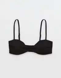 Top de Bikini Aerie Negro Talla: MEDIUM 5816073 American Eagle