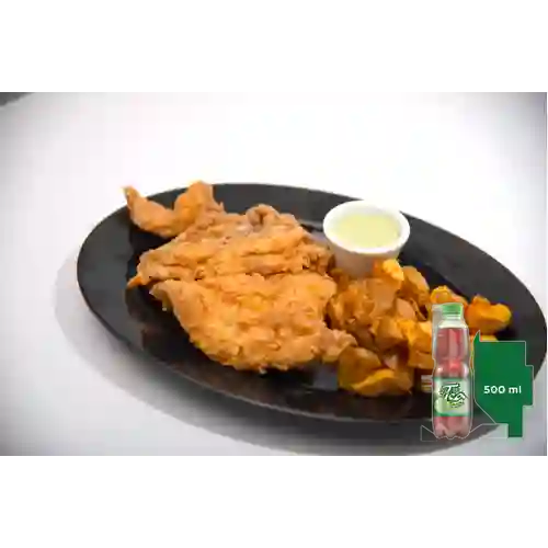 Combo Pechuga Apanada + Mr Tea Limón 500 ml