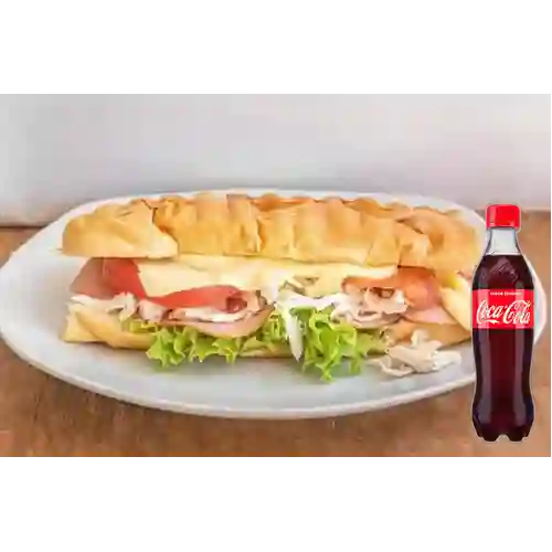 Combo Sándwich de Pollo +Cocacola Orig 400ml