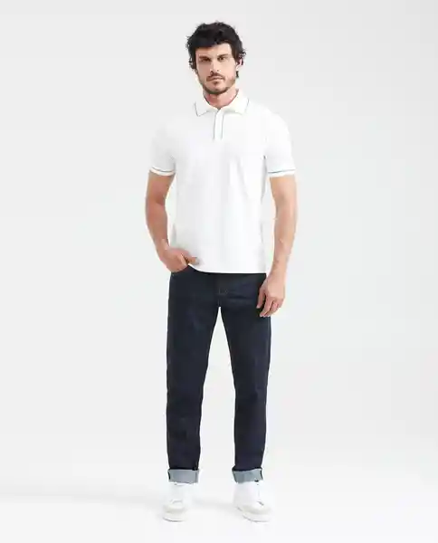 Camiseta Polo Contrast Details Crudo Prístino Claro L Chevignon