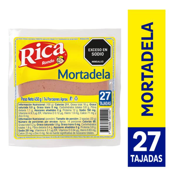 Rica Rondo Mortadela de Pollo 450 g