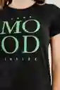 Camiseta Mood Color Negro Talla S Ragged