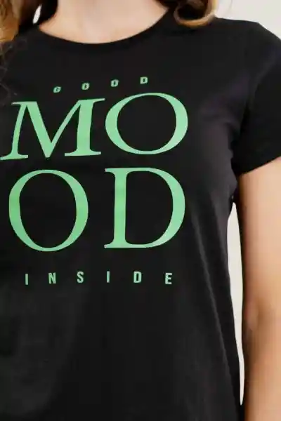 Camiseta Mood Color Negro Talla S Ragged