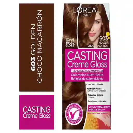 Loreal Paris-Casting Crème Gloss Tinte para Cabello Tono 603 Choco Macarrón