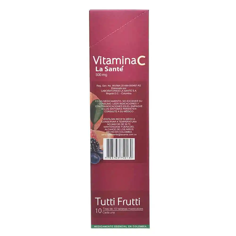 La Santé Vitamina C (500 mg)