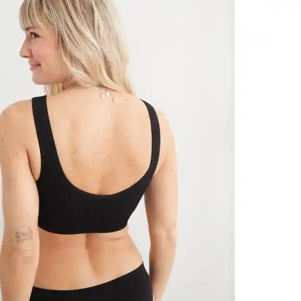 Bralette Negro Talla: SMALL American Eagle