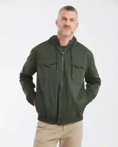 Chaqueta Windbreaker Verde Selvoso Ultraoscuro Talla S Chevignon