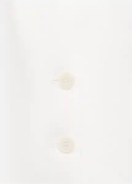 Chaleco Boreli Off White Talla S Mujer Mango