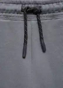 Bermuda Rub Zip Antracita Talla 10 Niños Mango
