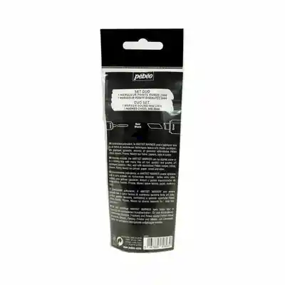 Pebeo Set Marcador Óleo 4Artist Negro 2 mm + 8 mm