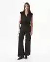 Chaleco Embroidered Denim Negro Sombrio Ultraoscuro S Chevignon