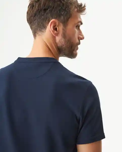 Camiseta Embroidered Azul Dark Ultraoscuro Talla S Chevignon