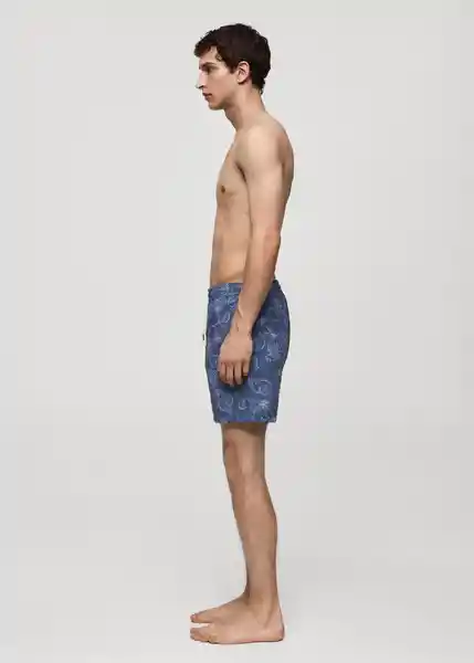 Short Bañador Caracol Navy Talla L Hombre Mango