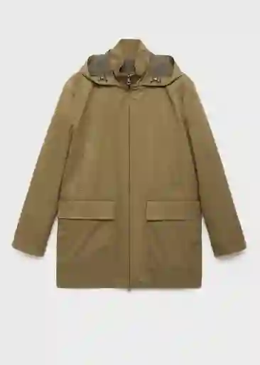 Abrigo Parka Parko Khaki Talla M Hombre Mango