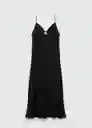 Vestido Valen Negro Talla Xl Mujer Mango