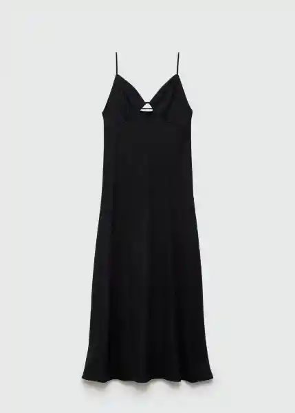 Vestido Valen Negro Talla Xl Mujer Mango