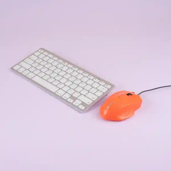 Mouse Alambrico Gaming Mod X388 Naranja Serie Miniso