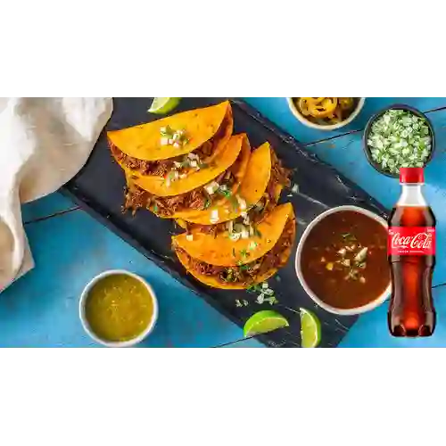 Combo Tacos de Birria + Coca Cola Original 400 ml