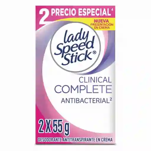 Lady Speed Stick Desodorante Clínico Antibacterial Mujer
