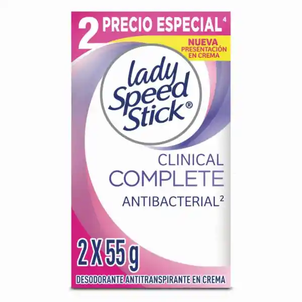 Lady Speed Stick Desodorante Clínico Antibacterial Mujer