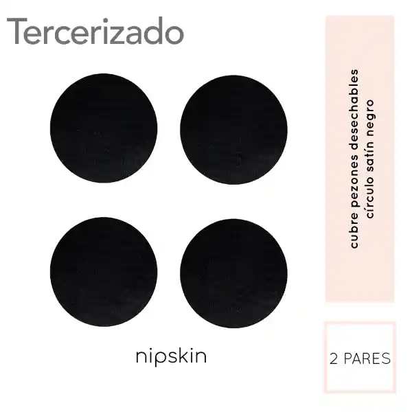 Nipskin Stickies Circulos Satin Negros