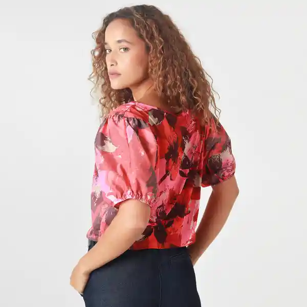 Camiseta Cuello Redondo Manga Corta Multicolor Talla S 716673