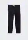 Jean Slim Cargo Negro Talla 21 Teen Niñas Mango