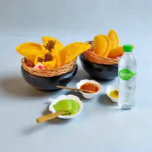 Combo Empanada de Carne Desmechada +Brisa C/gas 600ML
