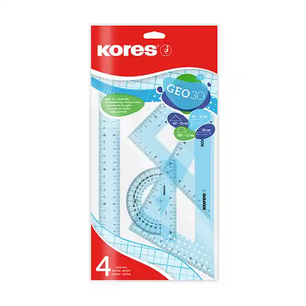 Kores Kit Geométrico Acrílico 30