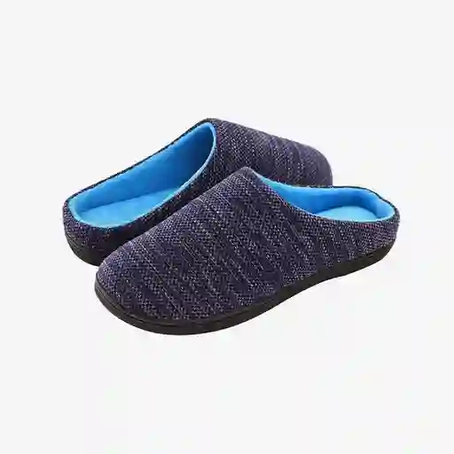 Inkanta Pantuflas Birdseye Mujer Denim Azul Claro M