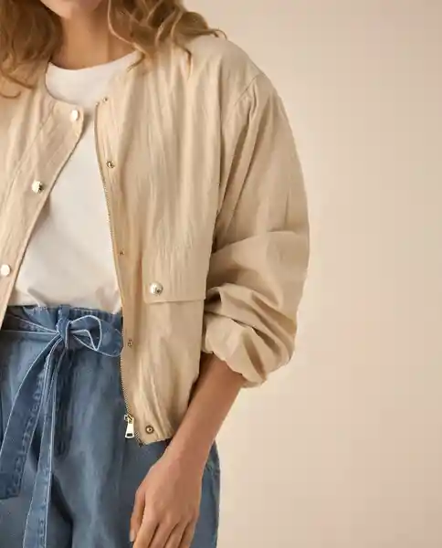 Chaqueta Beige Arena Claro Talla M 629G200 Esprit