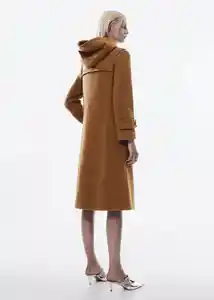 Abrigo Duffle Camel Talla S Mujer Mango