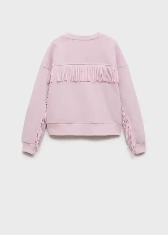 Sudadera Feeling Malva Talla 12 Niñas Mango