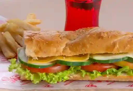 Sándwich Vegetariano en Combo