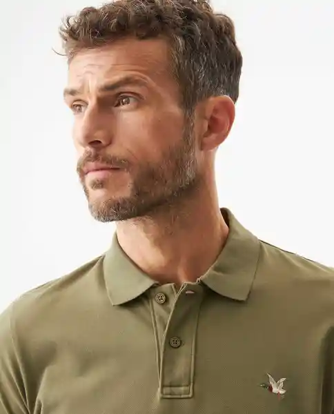 Camiseta Polo Muscle Masculino Verde Cerro Oscuro S Chevignon
