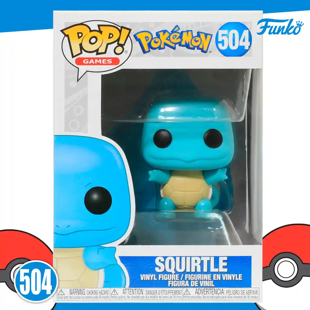 Pop Funko Figura Pokemon Squirtle