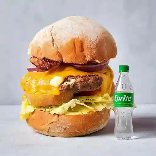 Combo Hamburguesa de la Casa + Sprite Original 400ml