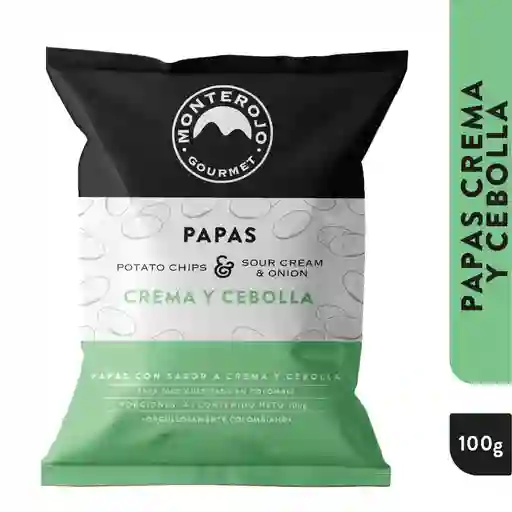 Monte Rojo Papas Crema y Cebolla 100Gr.