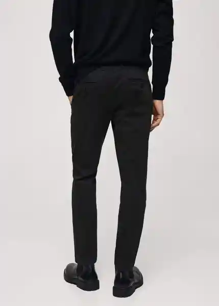 Pantalón Prato Negro Talla 40 Hombre Mango