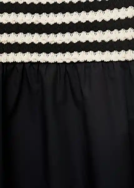 Vestido Nati Negro Talla M Mujer Mango