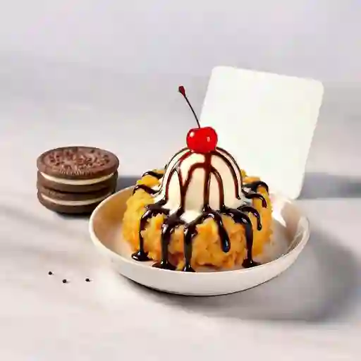 Galleta Oreo Tempura Con Helado