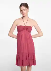 Vestido Pink Fresa Talla 20 Niñas Mango